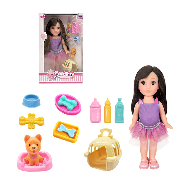 MUÑECA CON SET MASCOTAS