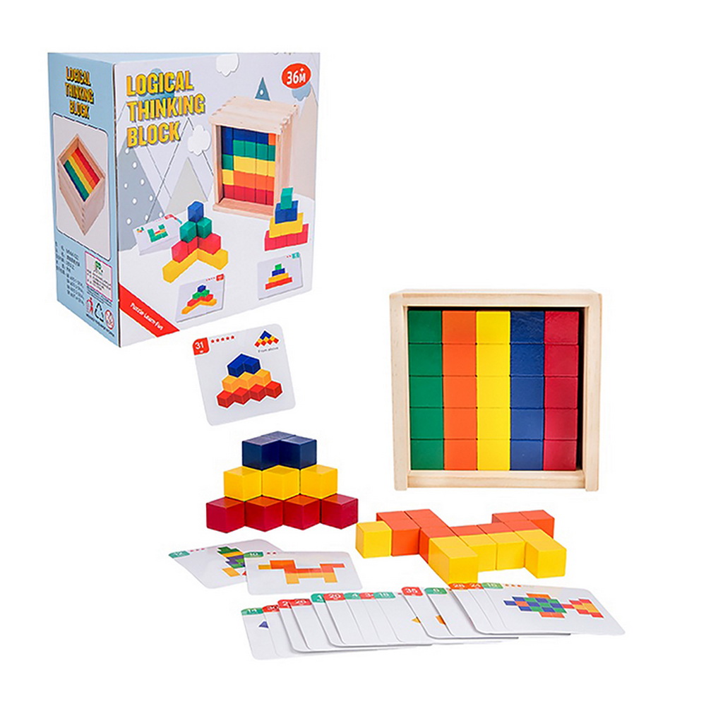 BLOQUES ROMPECABEZA DE MADERA